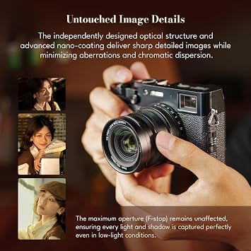 VILTROX WCL-X100VI Wide Conversion Lens Compatible with Fujifilm X100 Series, X100,X100V,X100VI,X100F,X100S Cameras (Black)