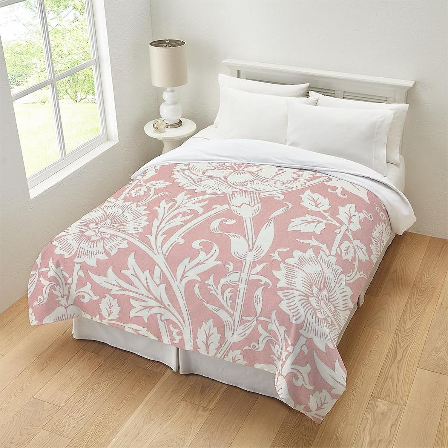 CafePress William Morris Pink and Rose Queen Duvet Cover Queen Duvet Cover, Printed Comforter Cover, Unique Bedding