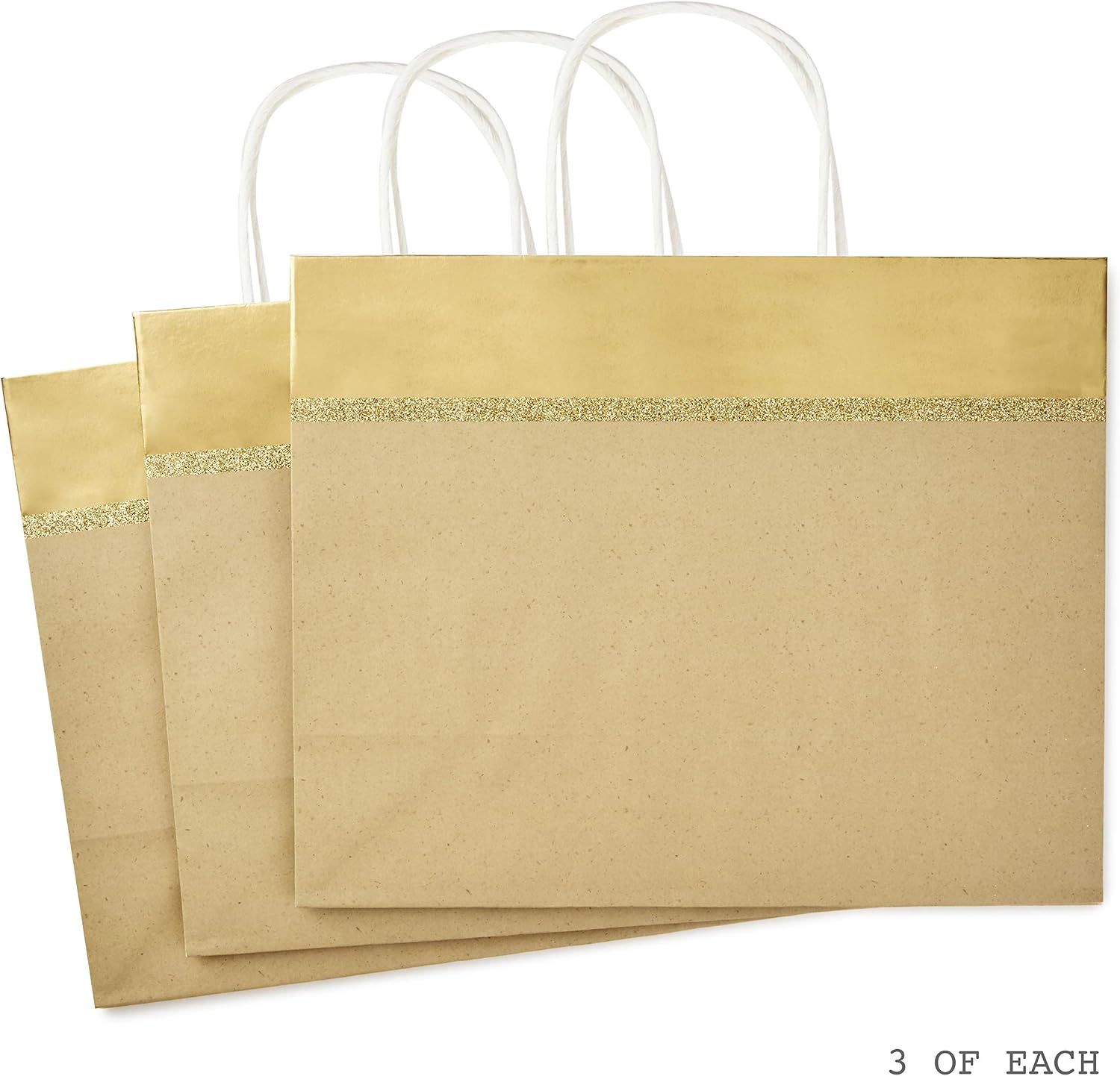 Flаѕh Sаlе Buу 1 gеt 1 Hallmark 10 Large Gift Bags Assortment for Christmas, Wide (Pack of 6) Red and Gold Foil, Kraft Paper