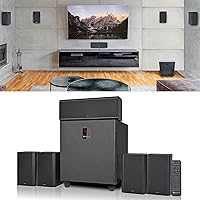 Rockville HTS820 1500W 5.1 Home Theater System with 8" Subwoofer, Bluetooth, HDMI, Karaoke - Surround Sound for Movies & Music