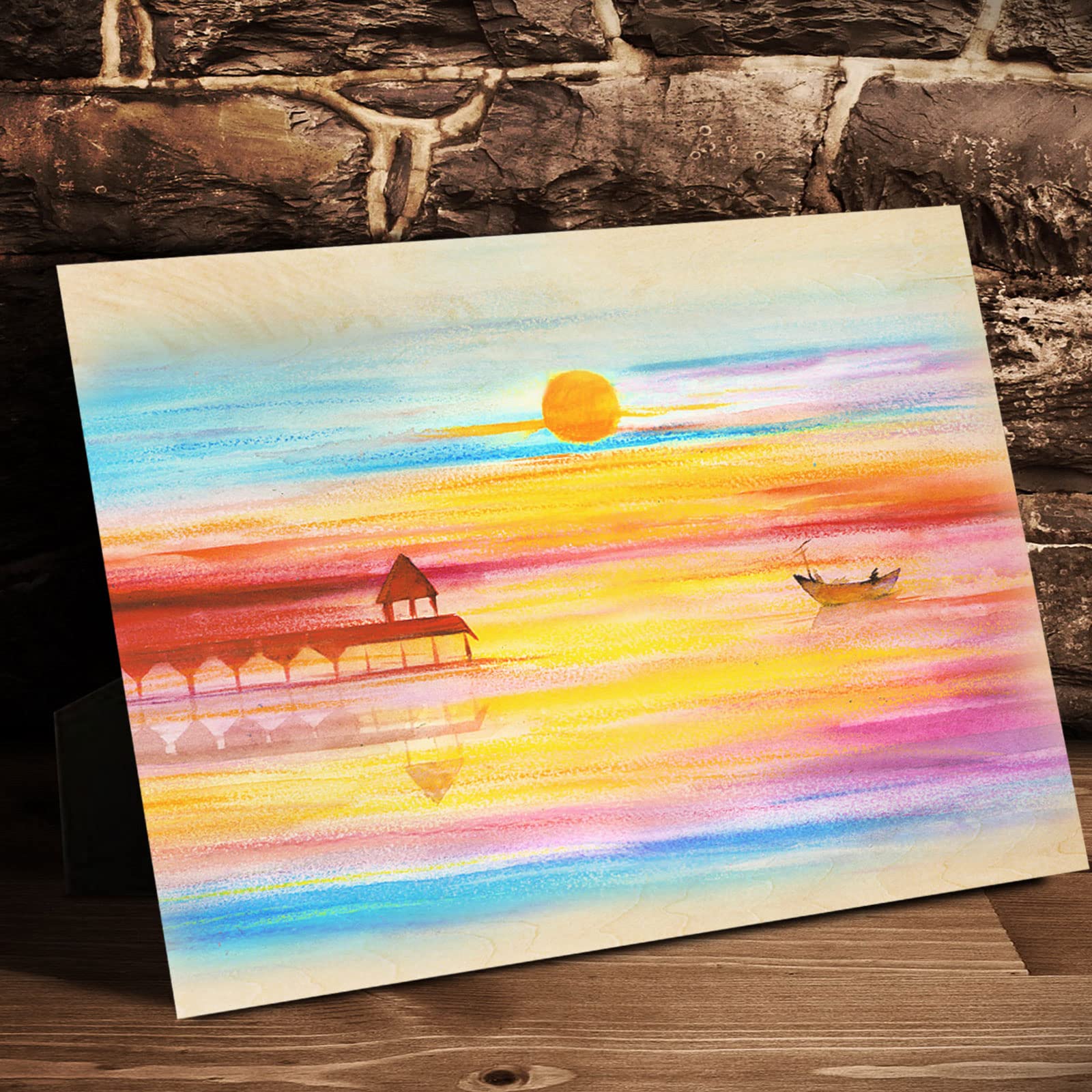 SENENQU 12 Piezas Tablero Madera de Balsa 400 x 300 x 2 mm, Contrachapado de Tilo para Manualidades Grandes, Corte Láser, Pirograbado, Modelismo y Pintura DIY, Superficie Lisa Color Madera