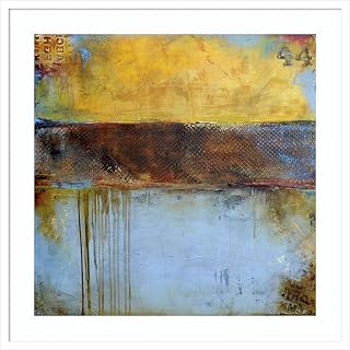 Amanti Art Framed Wall Art Print 33x33 Crossroad 44 by Erin Ashley, Abstract Wall Art, Modern Contemporary Decor, Large Poster Painting Artwork for Living Room, Bedroom, Bathroom, Kitchen, Office or