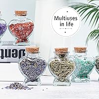 Vista 4 de Honeymoon Sand Keepsake Jar 2025, 20 Pack Heart Shaped Spell Jars Coloured Paper Scrolls, DIY Gift for Valentine's Day, Small Glass Jars with Cork