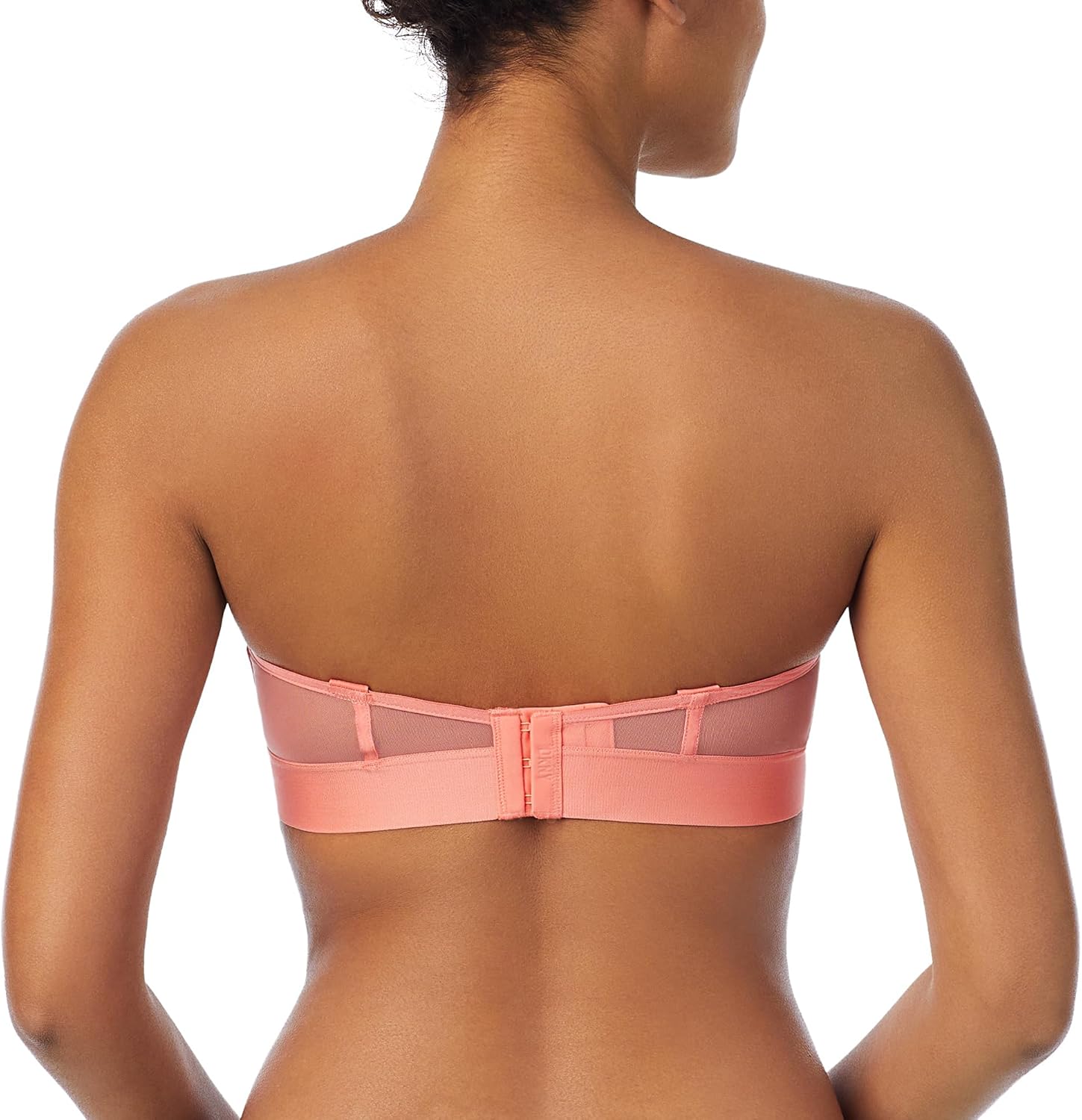 DKNY Women's Sheers Convertible Strapless Bra, Shell Pink, 32B - Image 4