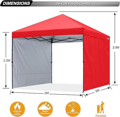 Miniatura 2 de Carpa Abccanopy desplegable, carpas para exterior, con toldo para el sol, toldo desplegable para la playa, con bolsa de transporte con ruedas, más 4
