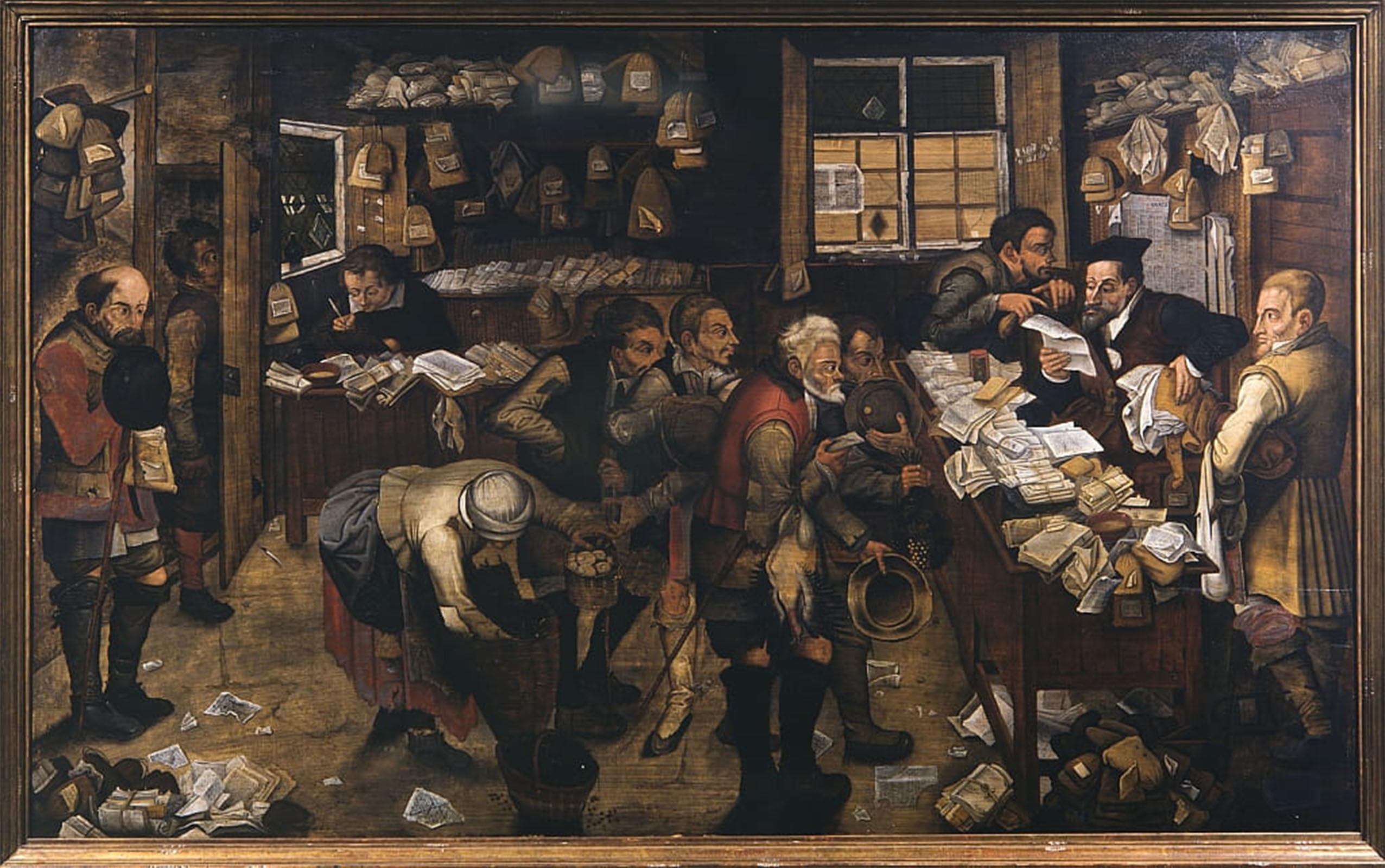 ARTXLXXBN Famous Painting Art Wall Decor Abstract Art Picture the Village Lawyer by Pieter Brueghel the Younger Animal Pictures for Home Decor 60x90cm