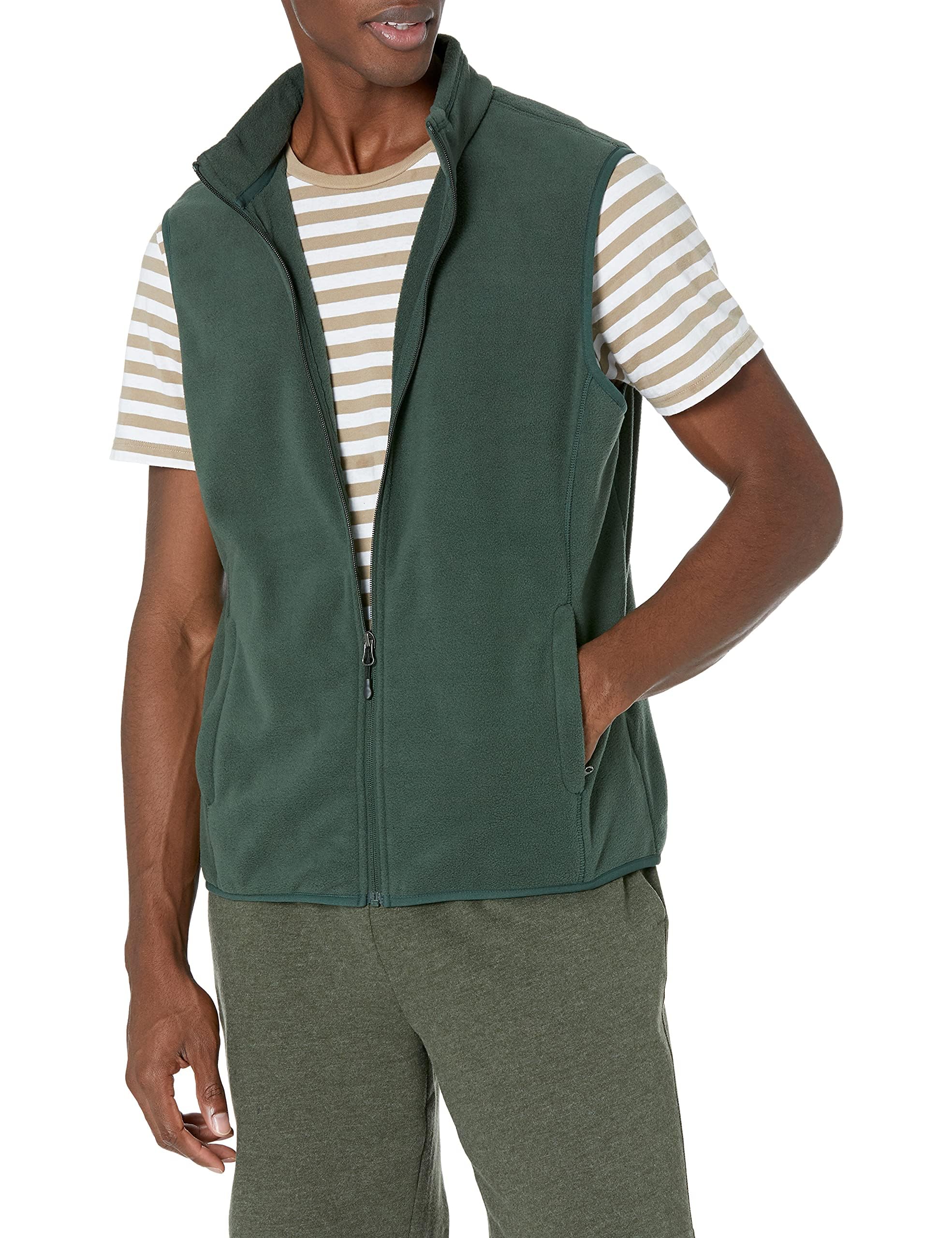 Amazon Essentials Homme Veste Polaire à Fermeture éclair intégrale (Grandes Tailles Disponibles)