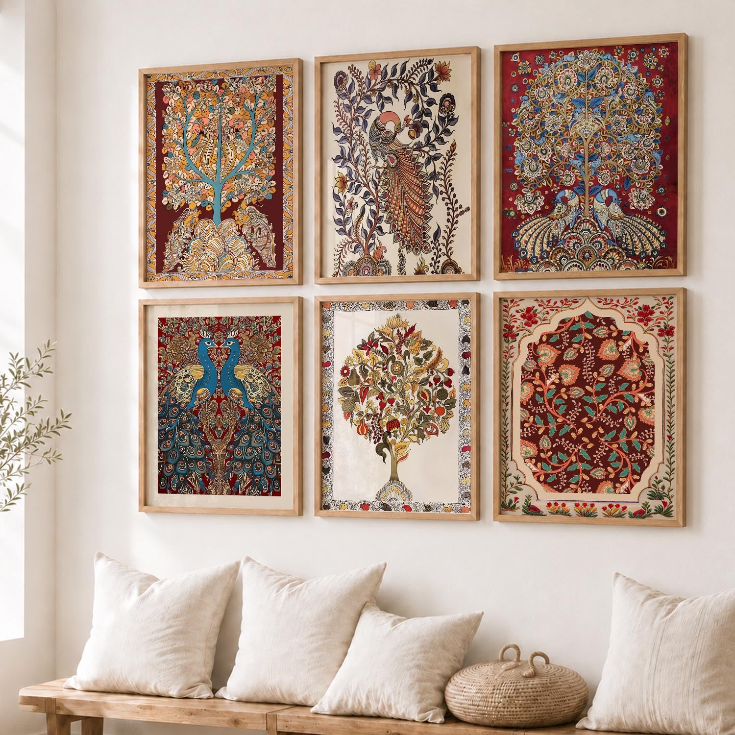 Kotart Madhubani Wall Art - Framed Paintings -4 Kotart Madhubani Wall Art - Framed Paintings -4