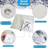 Vista 3 de 20 x 16 Inch Backflow Preventer Insulation Cover- 3 Way Opening Winter Pipe Insulation Sprinkler Valve Cover (5°F)- Waterproof Water Well Pump
