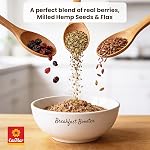 Super Seeds Breakfast Booster, Flax Hemp Berry, Overnight Oats Topper 200g | Canadian grown, plant protein, omega-3, fiber, ground blend, sprinkle on oatmeal, yogurt, smoothies, cereal