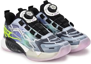 Storm Unisex Kids Shoes with Soft Sole | Rotary Convenience Lock | Air Mesh Upper Breathable, Lightweight | Comfortable & Durable Stylish Indoor & Outdoor| Soft EVA Sports Shoes