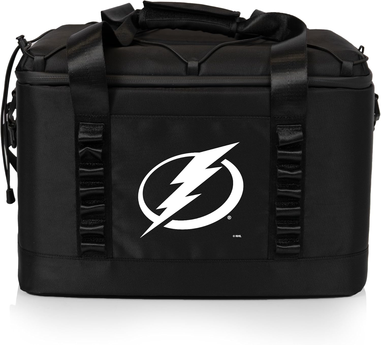 Picnic TIME NHL Tampa Bay Lightning Tarana Superthick Cooler Bag, 24 Can Insulated Soft Cooler, Upcycled Beach Cooler, Camping Cooler, Picnic Cooler, (Carbon Black)