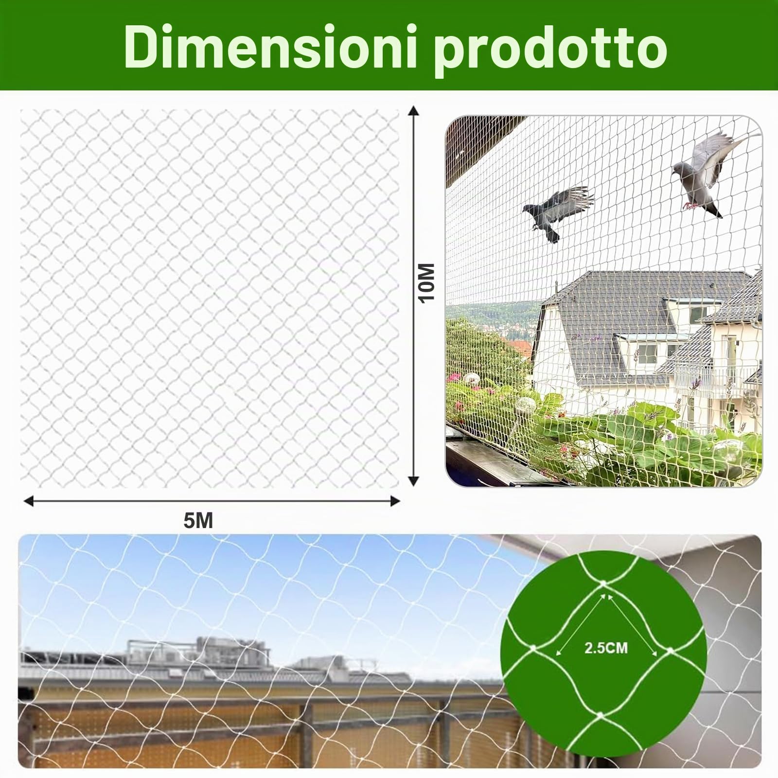 Rete Gatti Balcone,Rete per Gatti,Rete Protezione Gatti Balcone,Rete Anti Piccioni,Trasparente Rete Gatti Balcone,Rete Anti Uccelli,Rete per Gatti Balcone Rinforzata Trasparente,per Interni Esterni