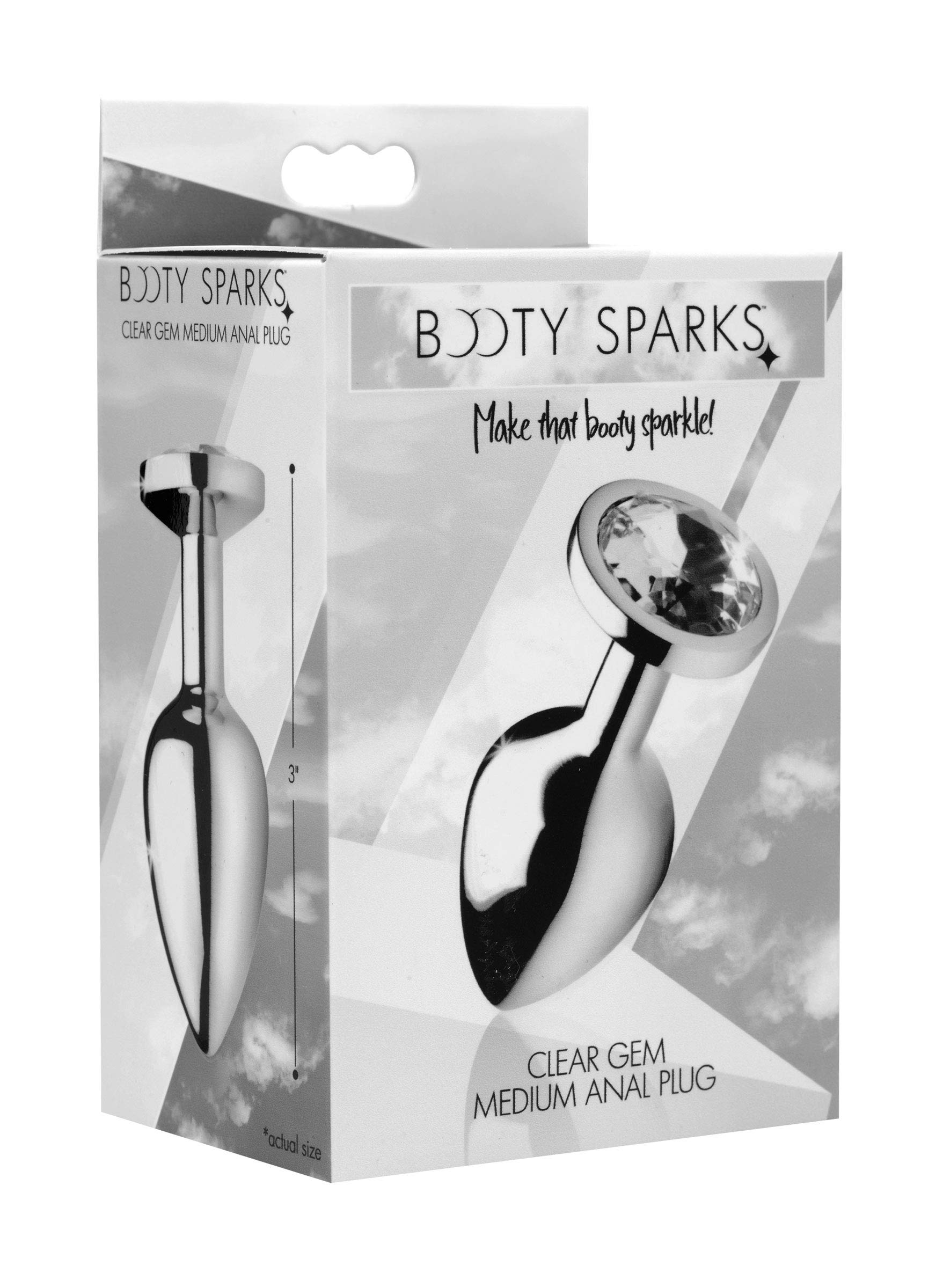 Amazon.com: Clear Gem Anal Plug- Medium : Health & Household