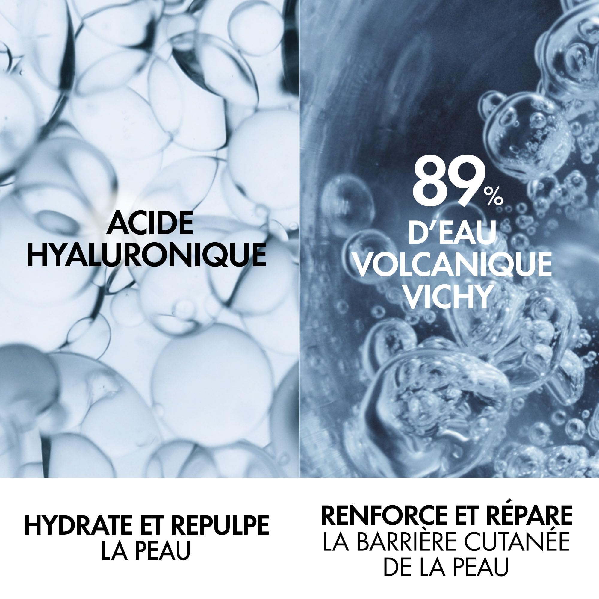 VICHY | Pakiet mineralny 89 | Booster 50ml + bogaty krem 100 h 50 ml | Długotrwała nawilżająca pielęgnacja twarzy | Wzmacnia barierę nawilżającą skórę | Woda wulkaniczna Vichy & Kwas hialuronowy