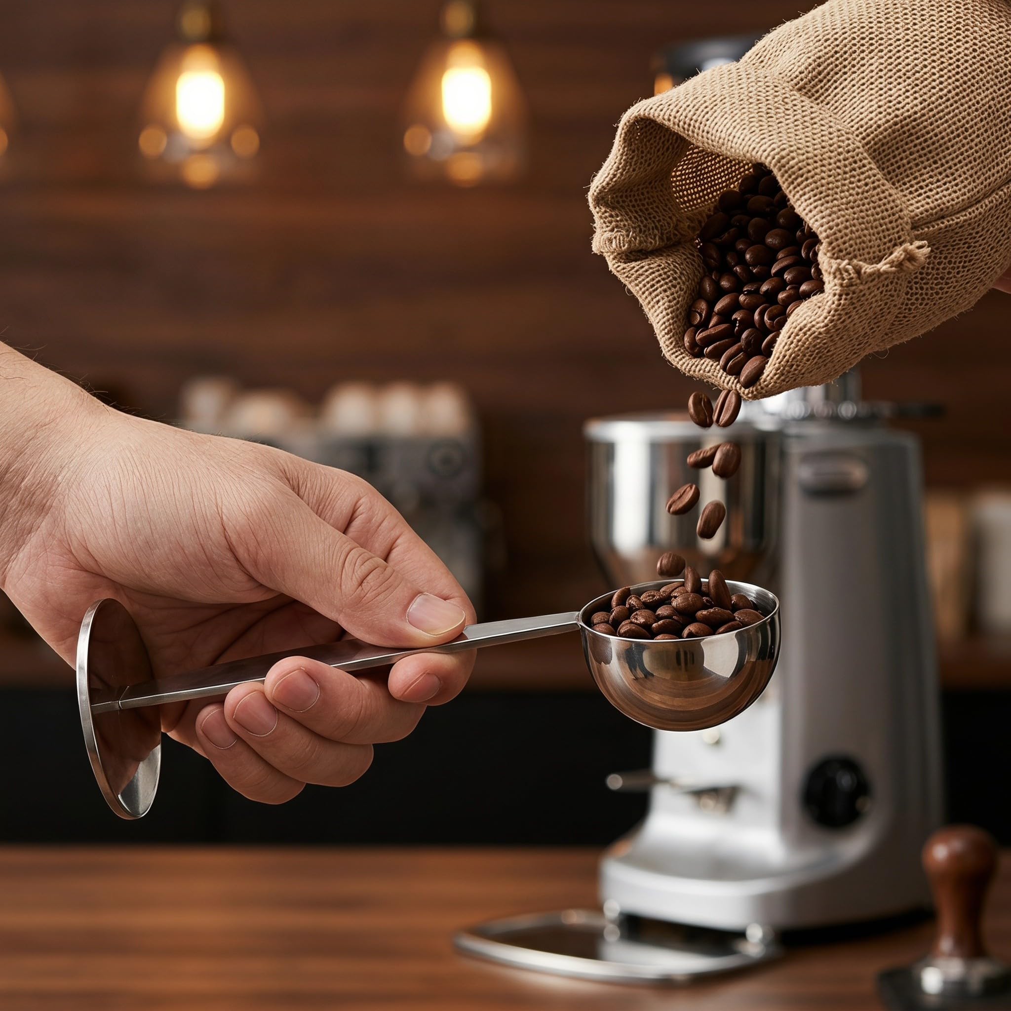 Zerodeko 3 misurini 2 in 1 per caffè macinato e pressino per espresso
