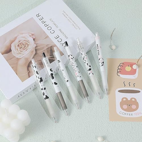 Miniatura 2 de NSJDDWN Lindos bolígrafos kawaii de tinta negra de 0.020 in, bolígrafos de gel retráctiles lindos kawaii, suministros escolares de oficina,