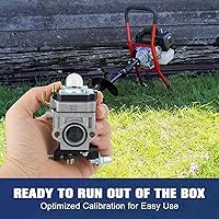 Vista 6 de Powtol 300486 Carburador para terremoto MC43 MC43E Tiller E43 E43CE E43WC Auger Powermate 43cc PCV43 PEA438 MD43 WE43 WE43E terremoto piezas