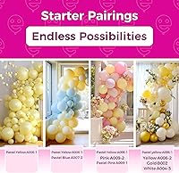 Vista 294 de Bezente Globos de látex verde lima para fiesta, paquete de 100 globos de color verde claro de 12 pulgadas, globos redondos de helio verde fruta