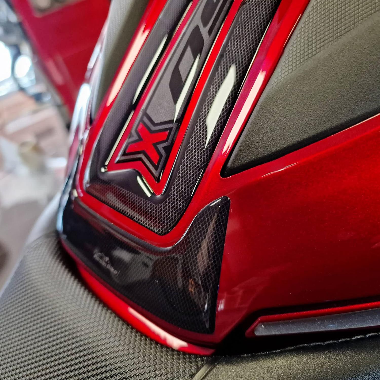 Motorcycle Stickers Compatible with Honda NC750X 2021-2023. Motorcycle Protection Tank from Bumps and Scratches. 3D Stickers Resin - Made in Italy