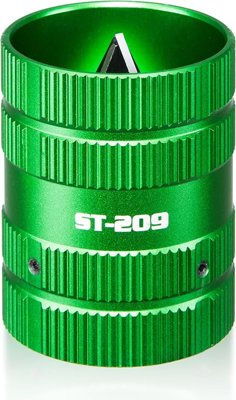 WISSCOOL Inner/Outer Pipe Reamer, 1/4 to 1-5/8", Green-4 Blades | Tube Deburring Tool, Deburrs and Chamfers Copper, Brass, Aluminum, PVC, PPR Tubing