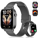 Smart Watch for Women (Make/Answer Call) 1.85" HD Fitness Tracker Smartwatch with AI Voice/Heart Rate/Sleep Monitor, 120+ Sport Modes IP68 Waterproof for Android & iPhone, Pink 2 Bands