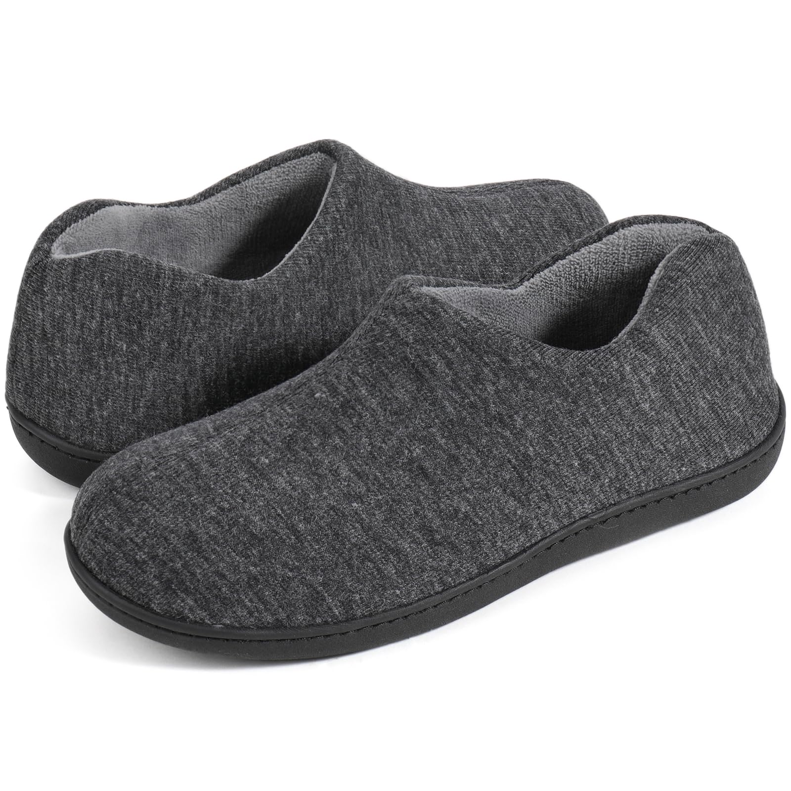ULTRAIDEAS morbide Pantofole da Donna in Memory Foam con Retro Chiuso con Calda Fodera in Pile, Scarpe da casa in Cotone Misto Lana con Suola in Gomma Antiscivolo per Interni all'aperto