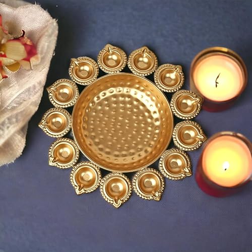 Miniatura 9 de KIH Urli - Velas flotantes con forma de flor y té para decoración del hogar, artículos de inauguración de la casa (14 pulgadas)