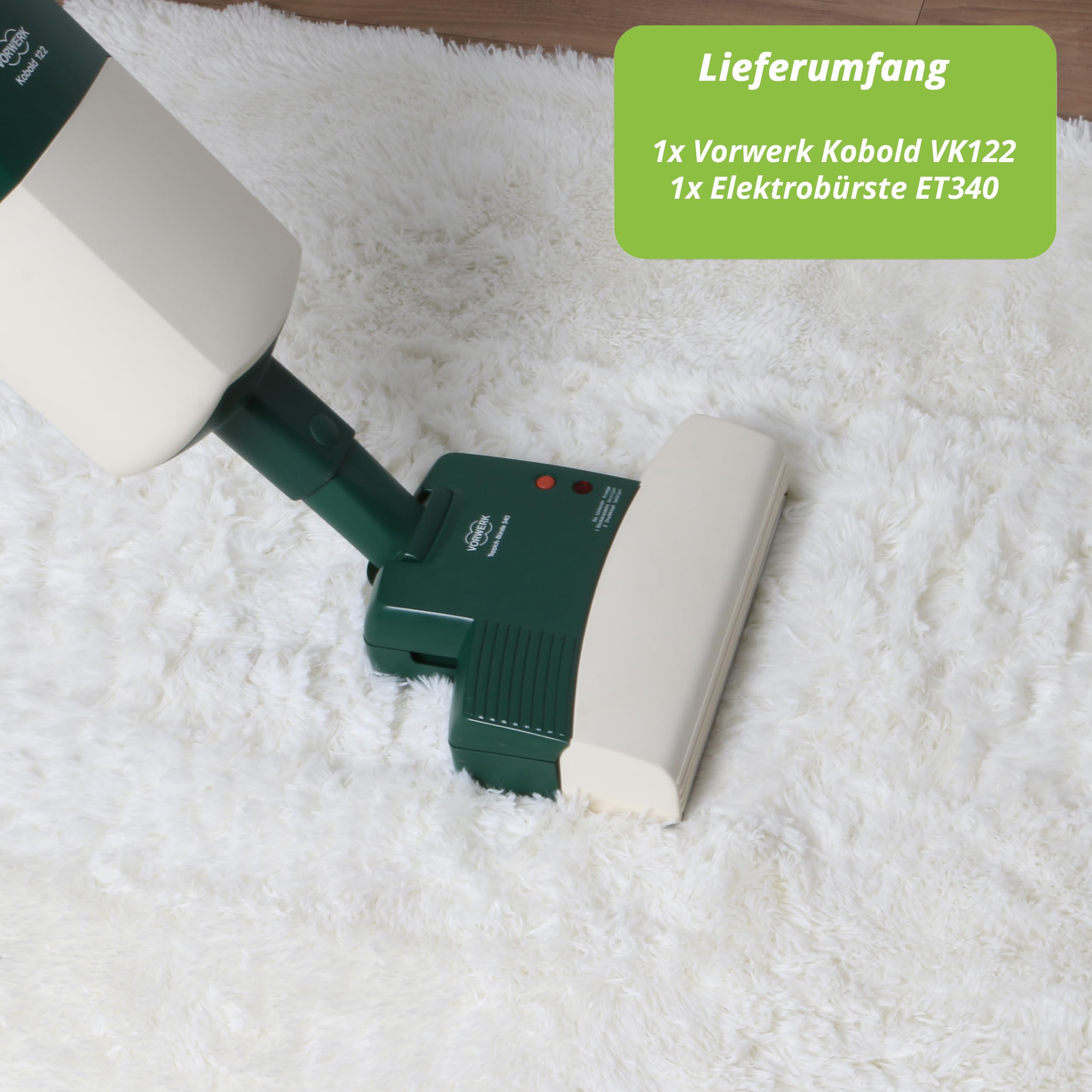 Staubsaugerladen.de Vorwerk Kobold VK122 Staubsauger + Teppichbürste ET340