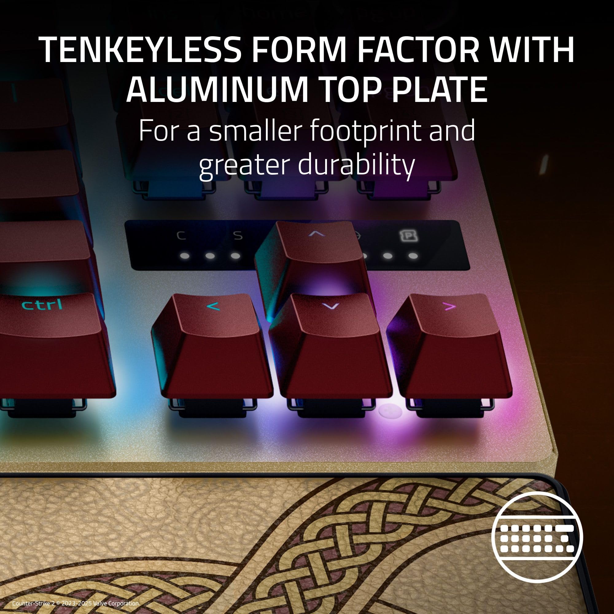 Razer Huntsman V3 Pro Esports Gaming Keyboard: Analog Optical Switches - Razer Snap Tap - Rapid Trigger - Adjustable Actuation - Media Keys & Dial - Doubleshot PBT Keycaps - Wrist Rest - Black