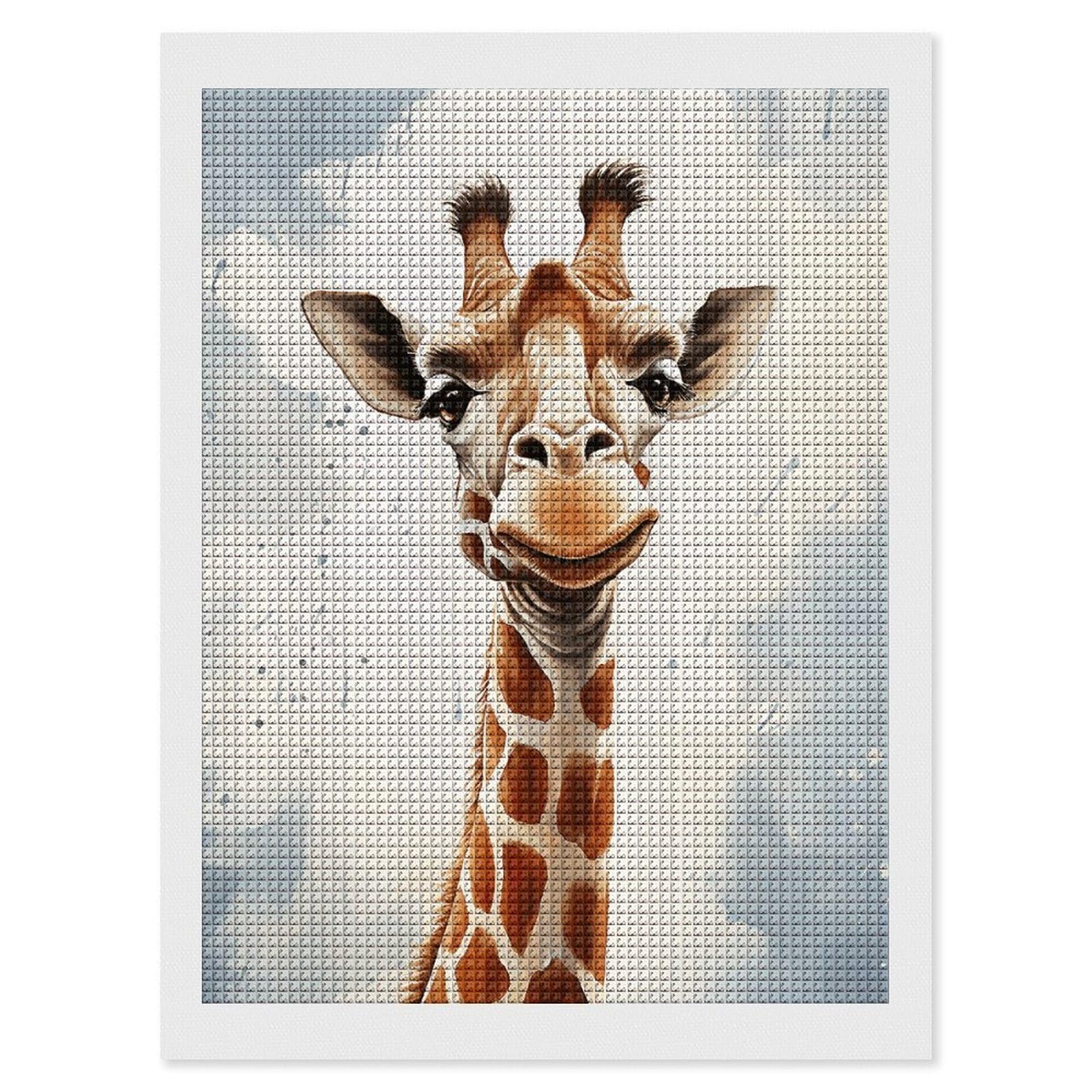 Clever Giraffe Diamond Art Kits for Adults, DIY 5D Diamonds Painting Kits for Beginner, Round Full Drill Diamond Dots Painting, 12"x16" Diamonds Pictures Gem Art and Crafts Wall Decor