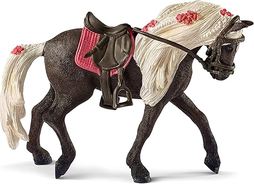 Schleich Club de caballos juguetes de caballos para niñas y niños juguete de caballos de montaña rocosa espectáculo de caballos de yegua 3 piezas