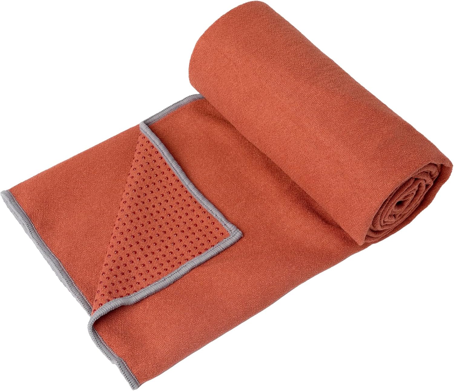 Eunzel Toalla de yoga, toalla para esterilla de yoga caliente con puntos de agarre, absorbente de sudor, antideslizante, para yoga caliente, pilates