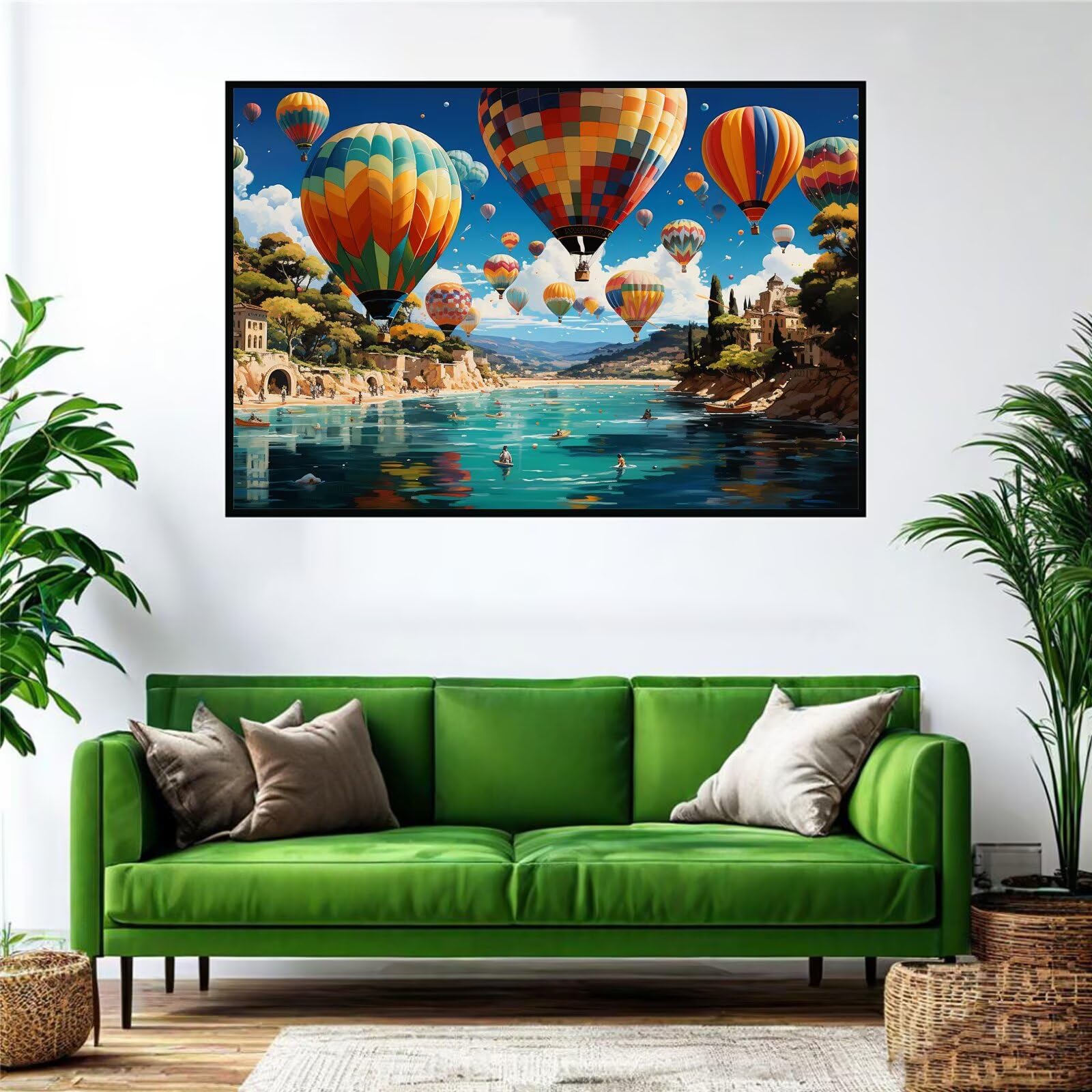 Heißluftballon Puzzle 3000 Teile Erwachsene Klassische Puzzles Landschaft Jigsaw Anspruchsvoll Impossible Pädagogisches Spielzeug Kinder Holzpuzzlem Puzzlespiel Geeignet für alle Altersgruppen P-256