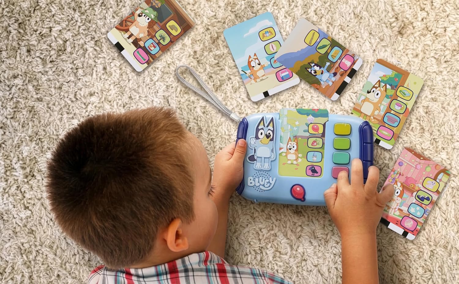 Bluey Toy Ready Set Find Card Reader, Includes Toddler Games for Fans of Bluey Toys