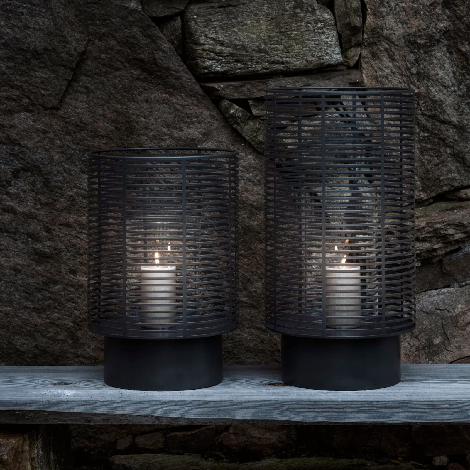 blomus Outdoor Laterne -Olea- | Farbe Silver | Größe L