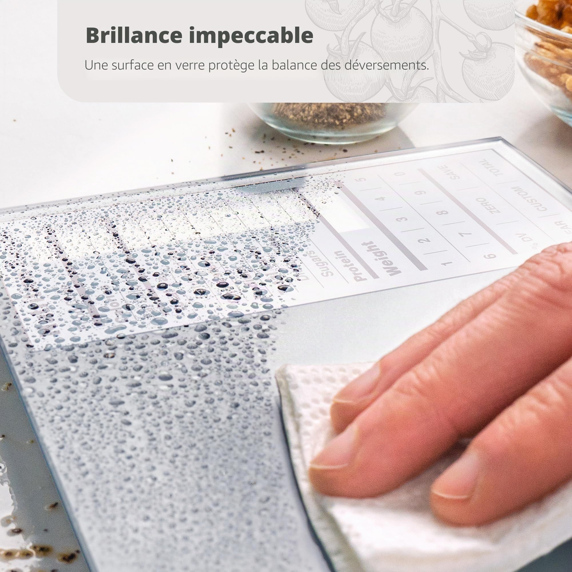 Greater Goods Balance nutritionnelle pour la planification des repas et le contrôle des portions avec livret de code alimentaire et application (modèle non connecté, non rétroéclairé)