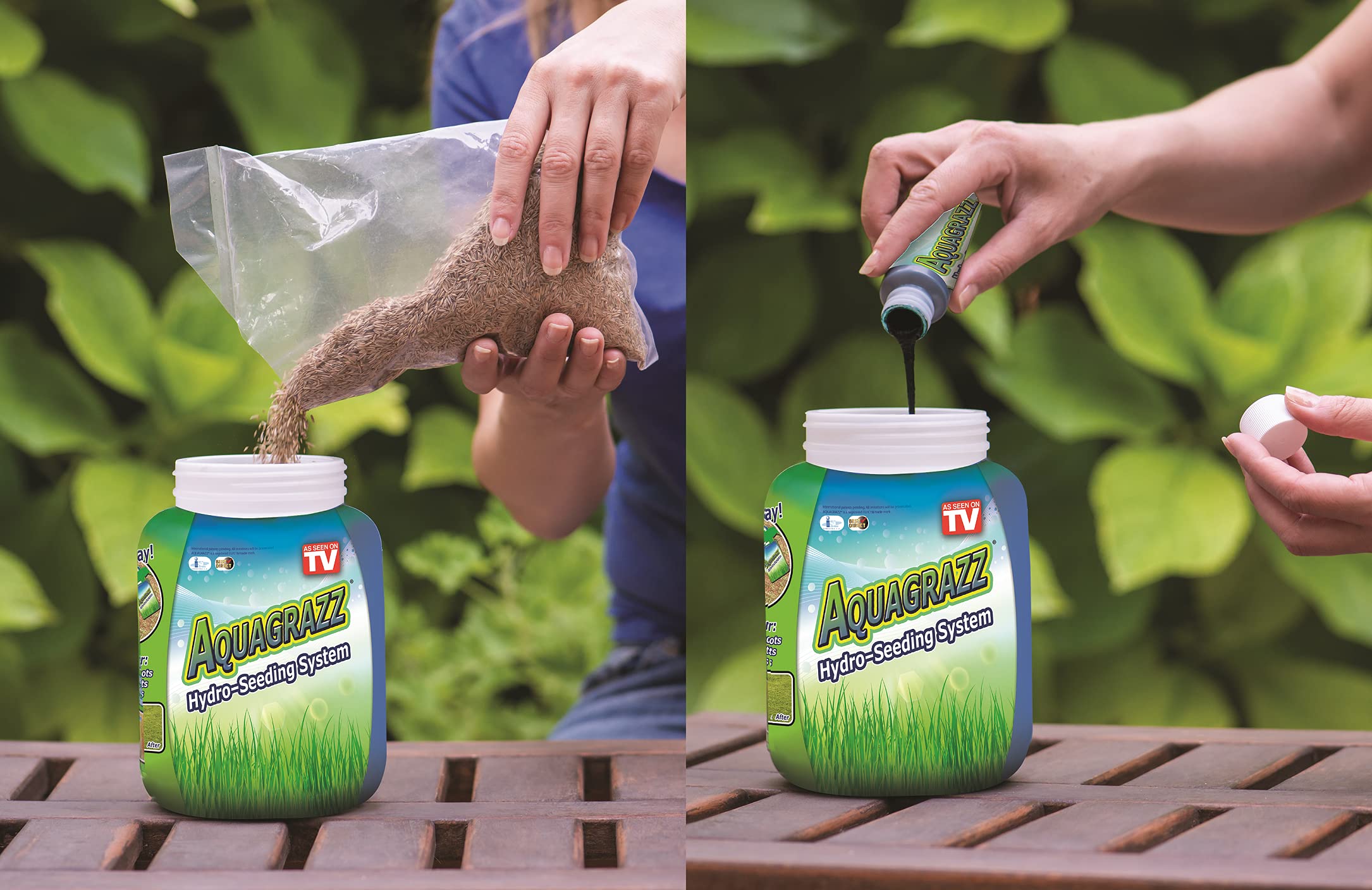Hydro-Seeding System Aquagrazz Best Direct, Saatpistole und Behälter für Outdoor-Gartenarbeit,Hochwertiges Rasensaat-Set, Gartenbewässerung, Profi-Gartenwerkzeug, Rasenpflege, Gartenausstattung