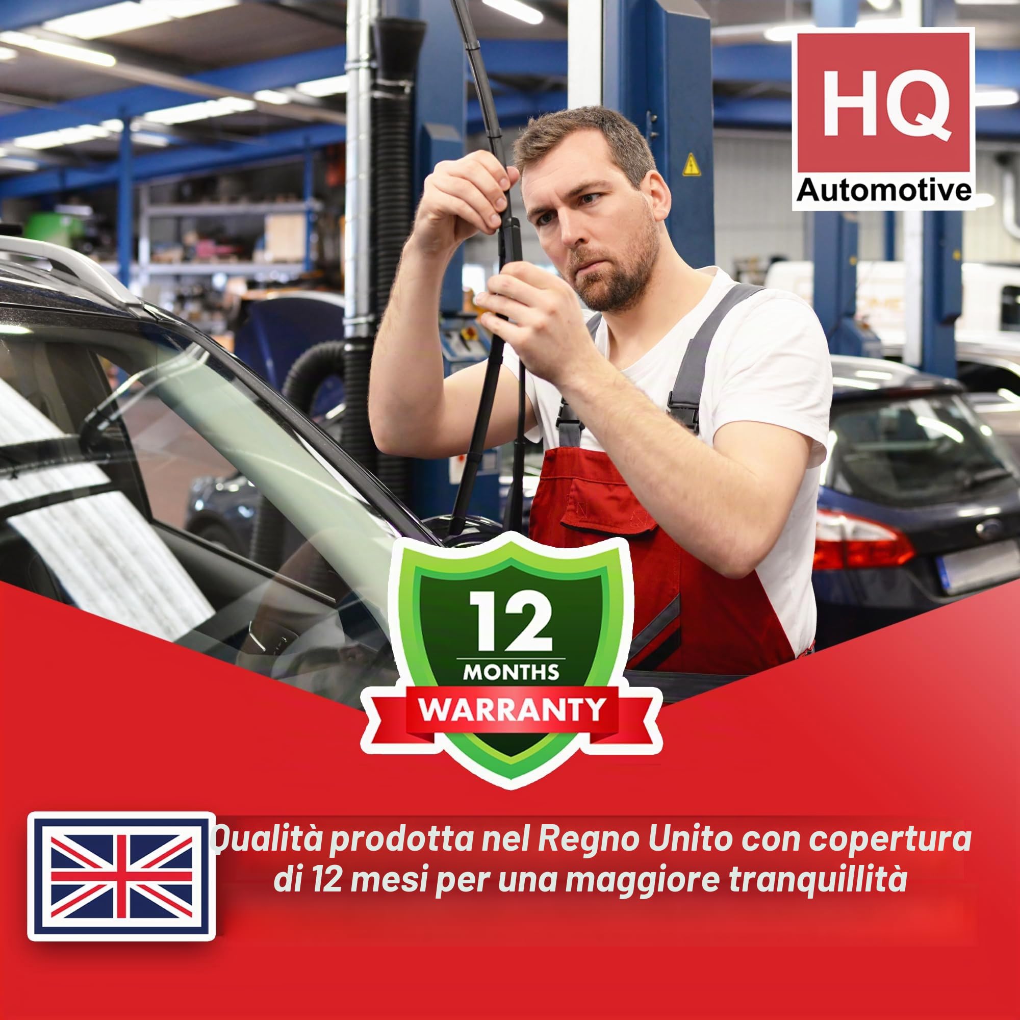 HQ Automotive - Set di spazzole tergicristallo per Ford Puma (2020 e successivi) Kit anteriore e posteriore, Ad41-824|Hqa12