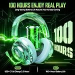YPBDAN Wireless Gaming Headset for PS5, PS4, PC, USB Over Ear Gaming Headphones with Noise Canceling Mic, Bluetooth 5.3, 100H Battery, Low Latency, Foldable Headset for Switch, Mac