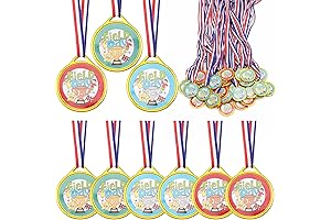 36 Pack Field Day Medals For Kids, 1st 2nd 3rd Place Award Medals