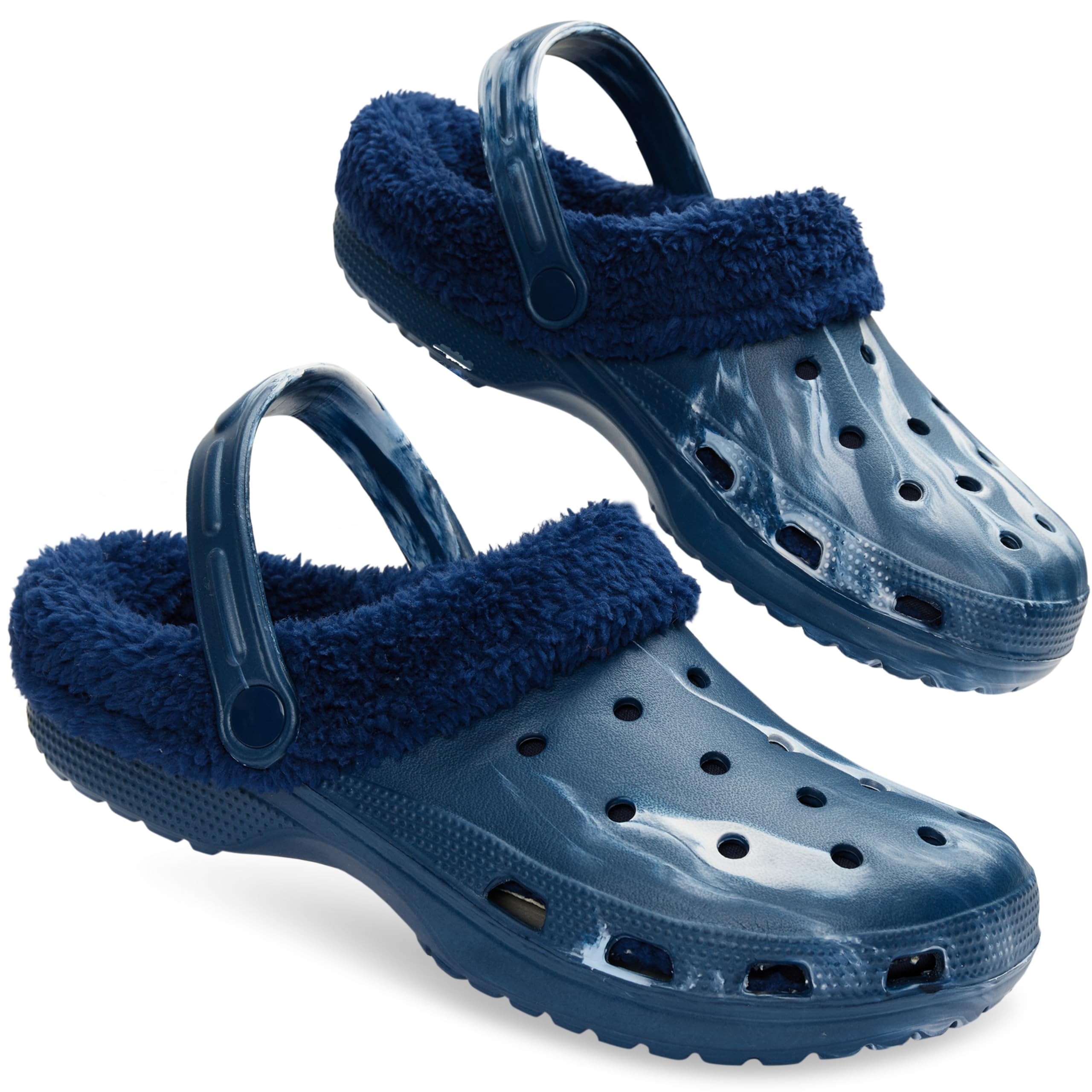 CityComfort Zoccoli Uomo, Foderato in Pile Ciabatte da Giardino, Pantofole da Casa - Regalo Uomo