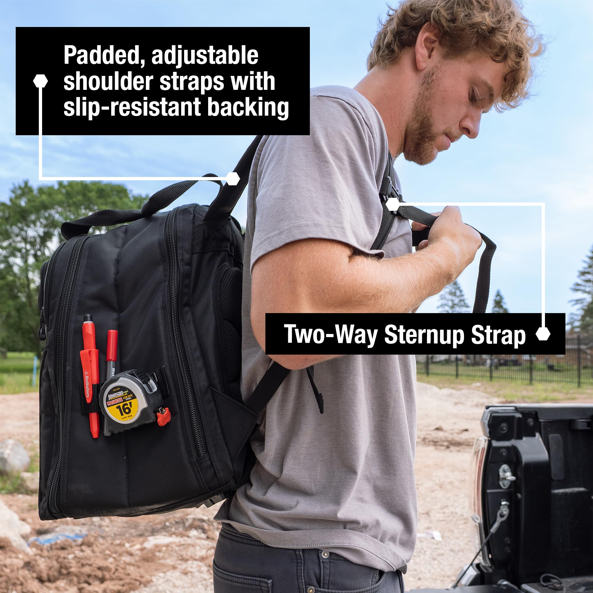 Custom Leathercraft Tool Backpack - 75 Pockets -6