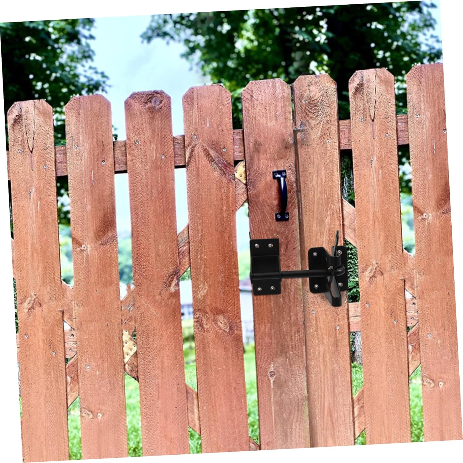 1sets Heavy Duty Gate Latch Multifunctional Design for Wooden Fences Outdoor Pool Gates and Garden Doors Construction for Secure Locking and Performance