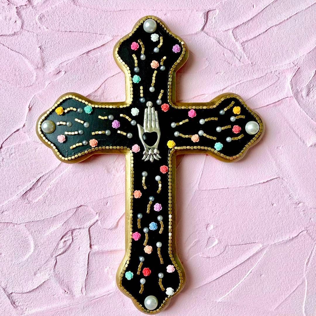 十字架 ウォールデコ ウォールアート メキシコ雑貨 壁飾り ミラグロクロス