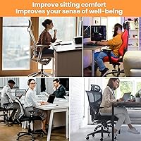 Vista 8 de Office Chair Cylinder Replacement - Heavy Duty Class 4 Hydraulic Pneumatic Gas Lift Cylinder(12" to 18" Adjustable, 1000 lbs Capacity) - Universal