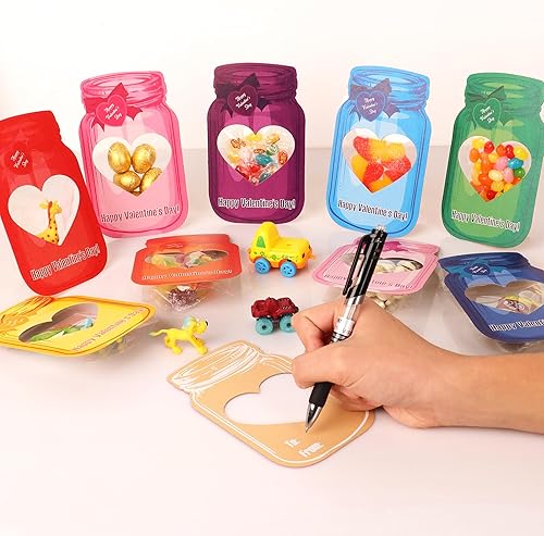 Miniatura 5 de Tarjetas del día de San Valentín para niños, paquete de 50 tarjetas de San Valentín, tarjetas de intercambio de feliz día de San Valentín para