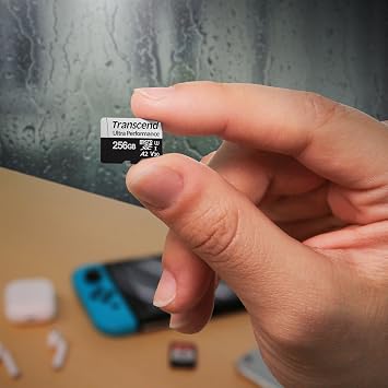 Transcend USD340 A2V30 Micro SD Card 512GB, Up to 160MB/s for Nintendo-Switch/GoPro/Insta360/DJI/Drone, Action Cam/Steam Deck/ROG Ally/MSI Claw UHS-I U3 C10 4KUHD Video microSDXC MemoryCard w/Adapter