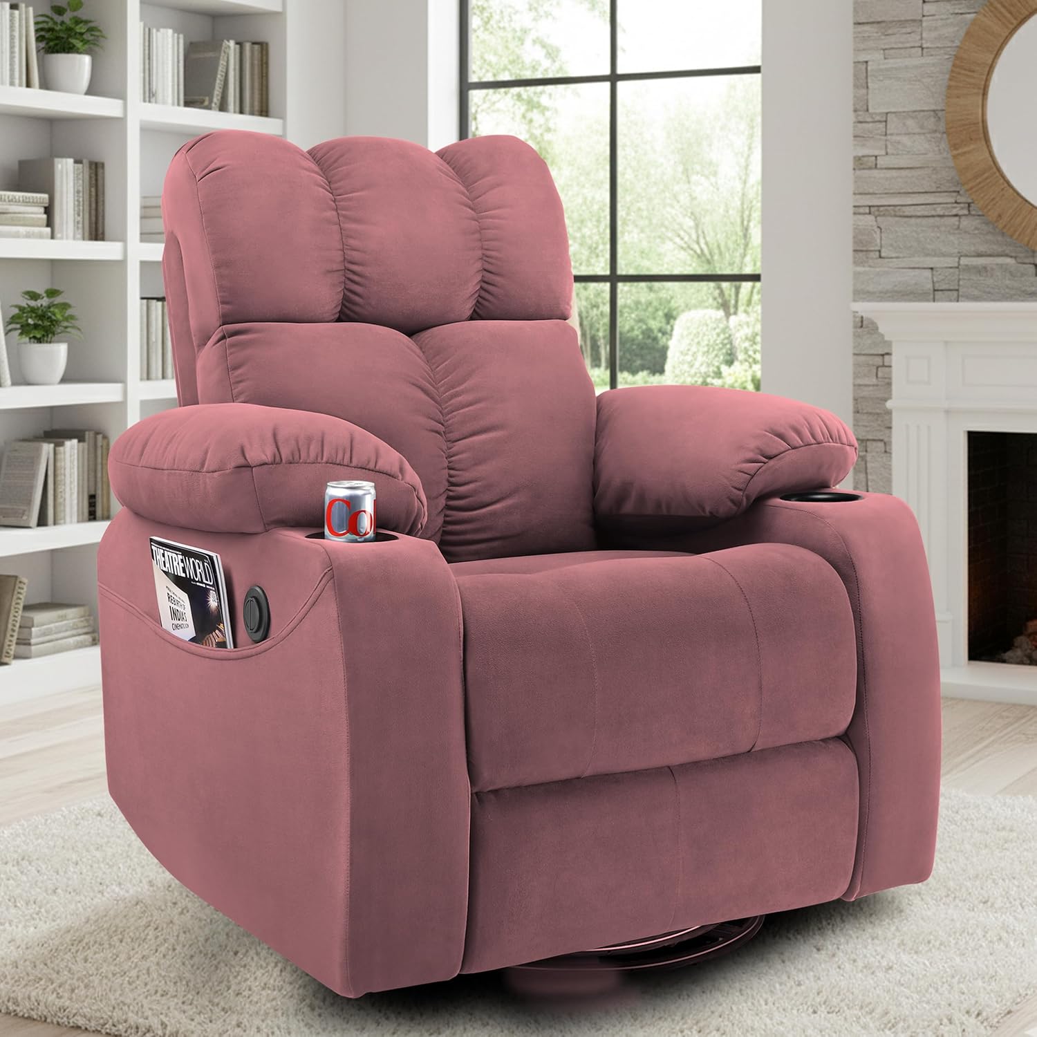 Little NAP Helios Motorized Recliner Sofa 1 Seater with Cup Holder & Side Pocket for Home | Premium 360° Swivel & Rocking... - Review, Price and Buying Guide