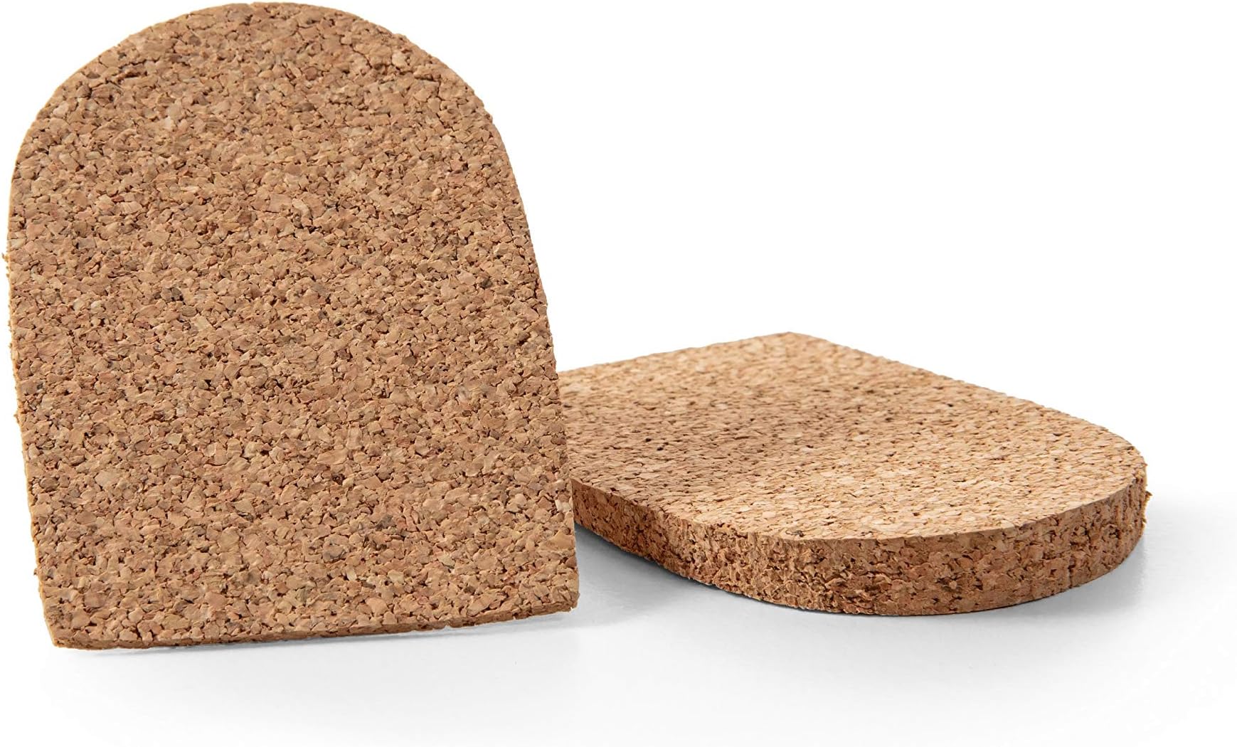 Kaps Natural Cork Heel Lift Support With Self-Adhesive Backing, Shock Absorbing Helps With Achilles Tendonitis Heel Spurs Heel Pain, Women / UK 2-7 / EUR 35-40, Beige
